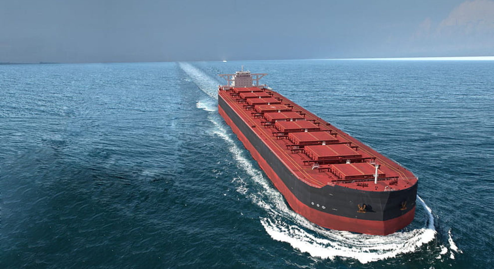 Bulk Carrier Vessel at Sea